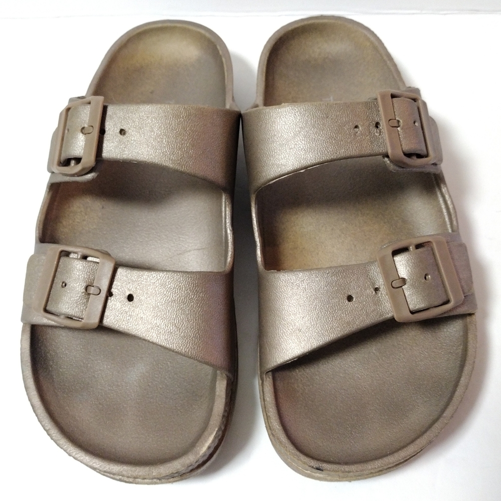 Torrid Women's Dual Strap Slide Comfort Buckle Adjustable Slip-On Sandals Size 7